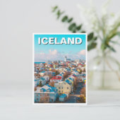 Reykjavík IJsland Reizen Briefkaart (Staand voorkant)