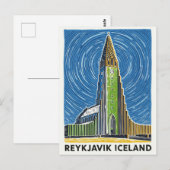 Reykjavík IJsland Reizen Briefkaart (Voorkant / Achterkant)