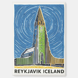 Reykjavík IJsland Reizen Magneet