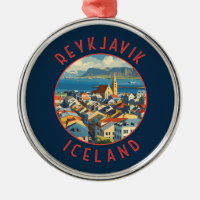 Reykjavík IJsland Retro Noodcirkel