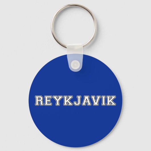 Reykjavik Ijsland Sleutelhanger (Voorkant)