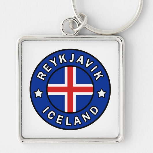 Reykjavik Ijsland Sleutelhanger (Voorkant)