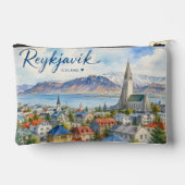 Reykjavik IJsland souvenir aquarel Etui (Achterkant)