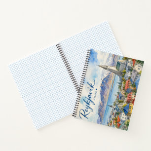 Reykjavik IJsland souvenir aquarel  Notitieboek