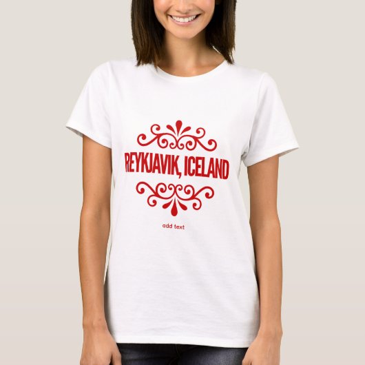 Reykjavik IJsland T-shirt (Voorkant)