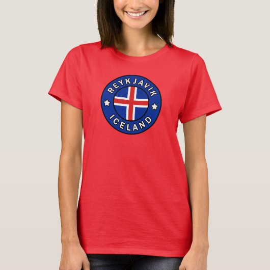 Reykjavik Ijsland T-shirt (Voorkant)