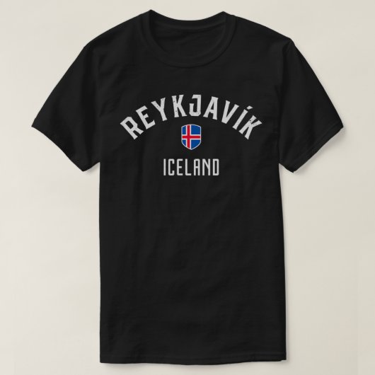 Reykjavik Ijsland T-shirt (Design voorkant)