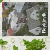 Reykjavik IJsland Tea Towel Theedoek (Gevouwen)