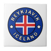 Reykjavik IJsland Tegeltje (Voorkant)