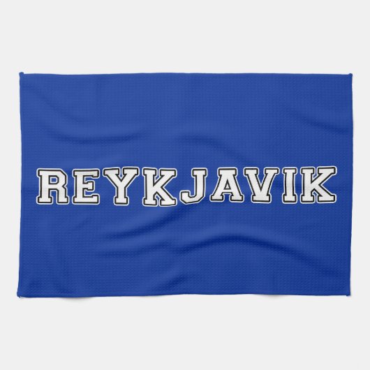 Reykjavik Ijsland Theedoek (Horizontaal)