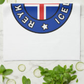 Reykjavik Ijsland Theedoek (Gevouwen)