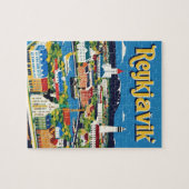 Reykjavík IJsland Travel Art Vintage Legpuzzel (Horizontaal)