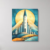 Reykjavik IJsland Travel Canvas Afdruk (Voorkant)