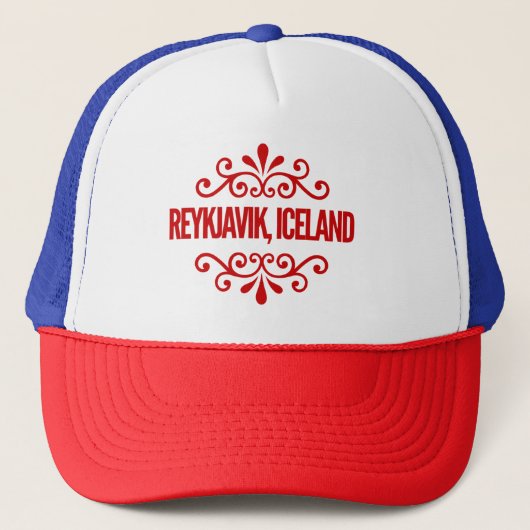 Reykjavik IJsland Trucker Pet (Voorkant)