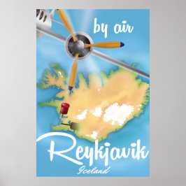 Reykjavik, IJsland vakantie reisposter Poster