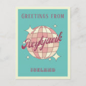 Reykjavik IJsland vakantie Retro  Briefkaart (Voorkant)