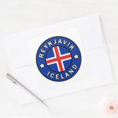 Reykjavik Ijsland Vierkante Sticker (Envelop)