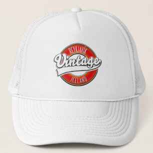 Reykjavík IJsland vitnage logo Trucker Pet