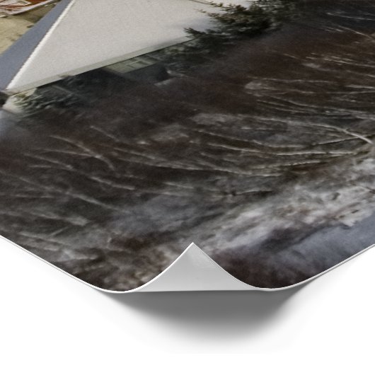 Reykjavik in Winterdress Poster (Hoek)