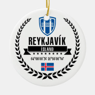 Reykjavík Keramisch Ornament