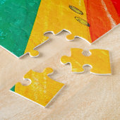 Reykjavik Kleurrijke Straatpuzzel Legpuzzel (Zijkant)