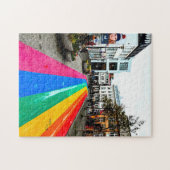 Reykjavik Kleurrijke Straatpuzzel Legpuzzel (Horizontaal)