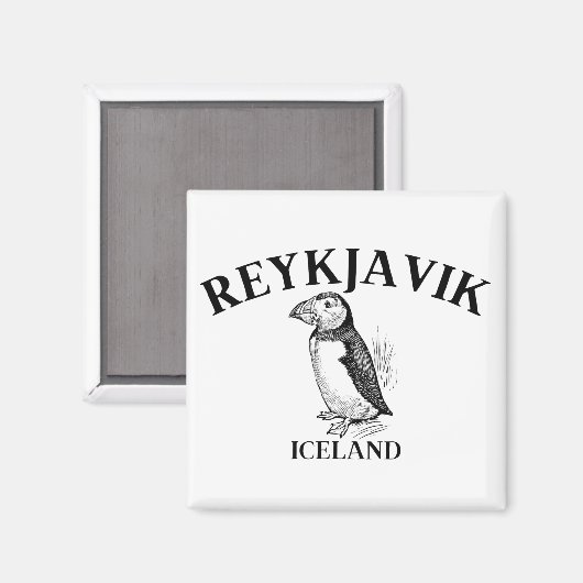 Reykjavik Magneet (Voorkant / Achterkant)