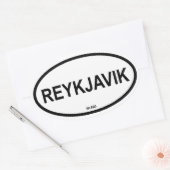 REYKJAVIK OVALE STICKER (Envelop)