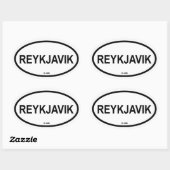 REYKJAVIK OVALE STICKER (Vel)