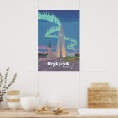 Reykjavik Reisposter Poster (Keuken)