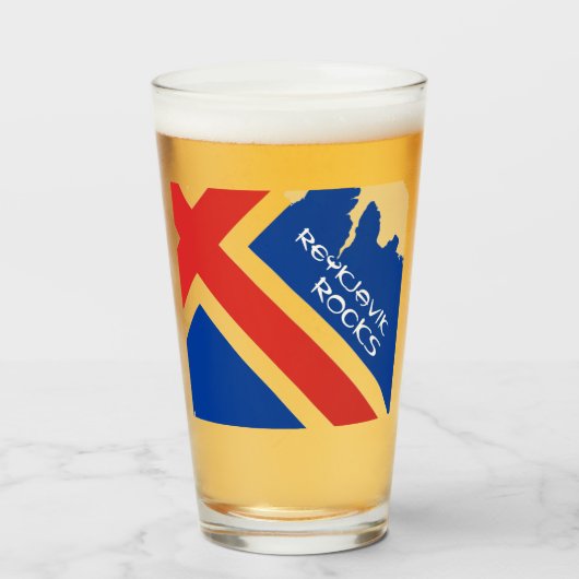 Reykjavik Rocks Glass Glas (Voorkant gevuld)