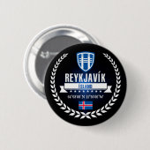Reykjavík Ronde Button 5,7 Cm (Voorkant /achterkant)