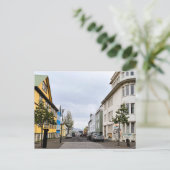 Reykjavik Street Scene IJsland Briefkaart (Staand voorkant)