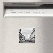 Reykjavik Street Scene IJsland Zwart-wit Magneet (Insitu (Vaatwasser))