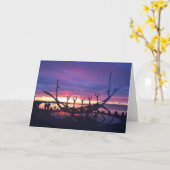 Reykjavik Sunset wenskaart #3 Kaart (Gele Bloem)