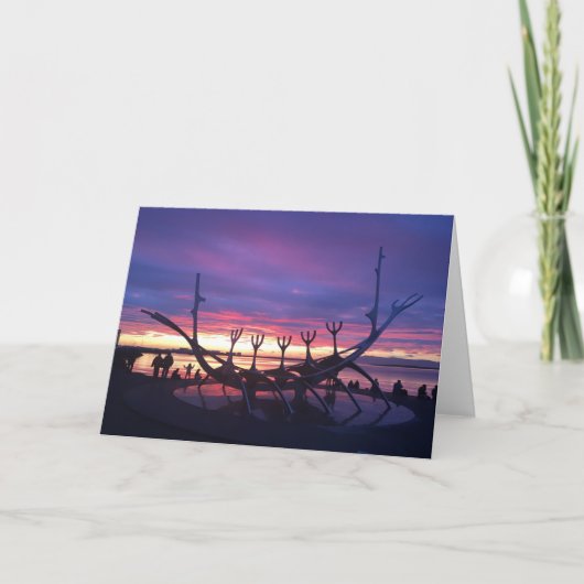 Reykjavik Sunset wenskaart #3 Kaart (Voorkant)