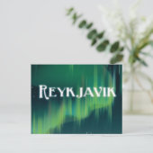 Reykjavik Vintage Reisposter Briefkaart (Staand voorkant)