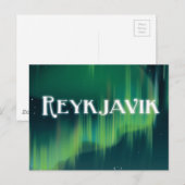 Reykjavik Vintage Reisposter Briefkaart (Voorkant / Achterkant)