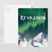 Reykjavik Vintage Reisposter Briefkaart (Voorkant / Achterkant)