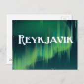 Reykjavik Vintage Travel Poster Briefkaart (Voorkant / Achterkant)