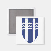 Reykjavik wapen magneet (Voorkant / Achterkant)