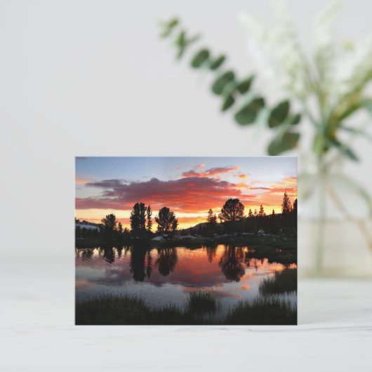 Reymann Lake Sunset - Yosemite Briefkaart (Staand voorkant)