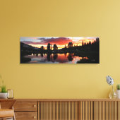Reymann Lake Sunset - Yosemite Canvas Afdruk (Insitu (Woonkamer))