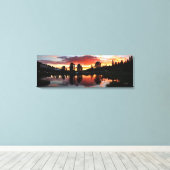 Reymann Lake Sunset - Yosemite Canvas Afdruk (Insitu (Houten vloer))
