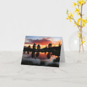 Reymann Lake Sunset - Yosemite Kaart (Gele Bloem)