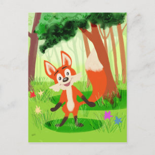 Reynard het Fox Briefkaart