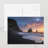 Reynisdrangar Iceland Travel Briefkaart (Voorkant / Achterkant)