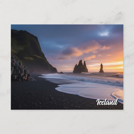 Reynisdrangar Iceland Travel Briefkaart (Voorkant)