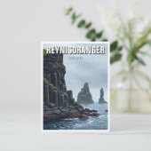 Reynisdrangar Iceland Travel Briefkaart (Staand voorkant)