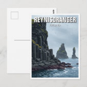 Reynisdrangar Iceland Travel Briefkaart (Voorkant / Achterkant)